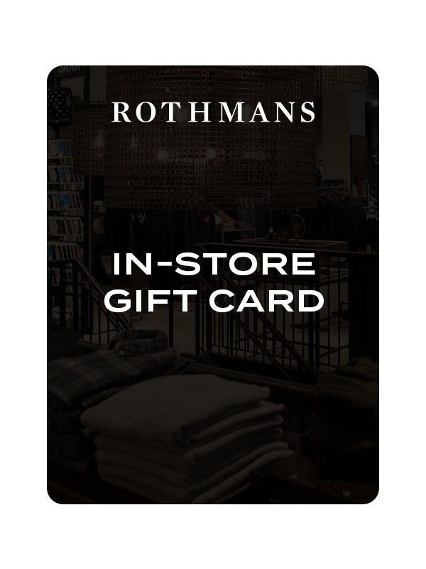 In Store Gift Card - Sent Via Mail