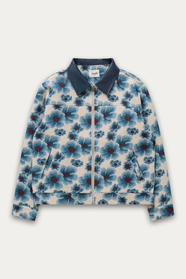 Watercolor Tapestry Jacket - Blue Floral