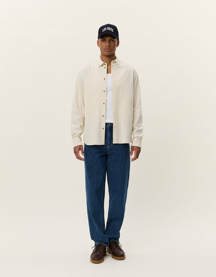 Konrad Pinwale Corduroy Shirt - Ivory