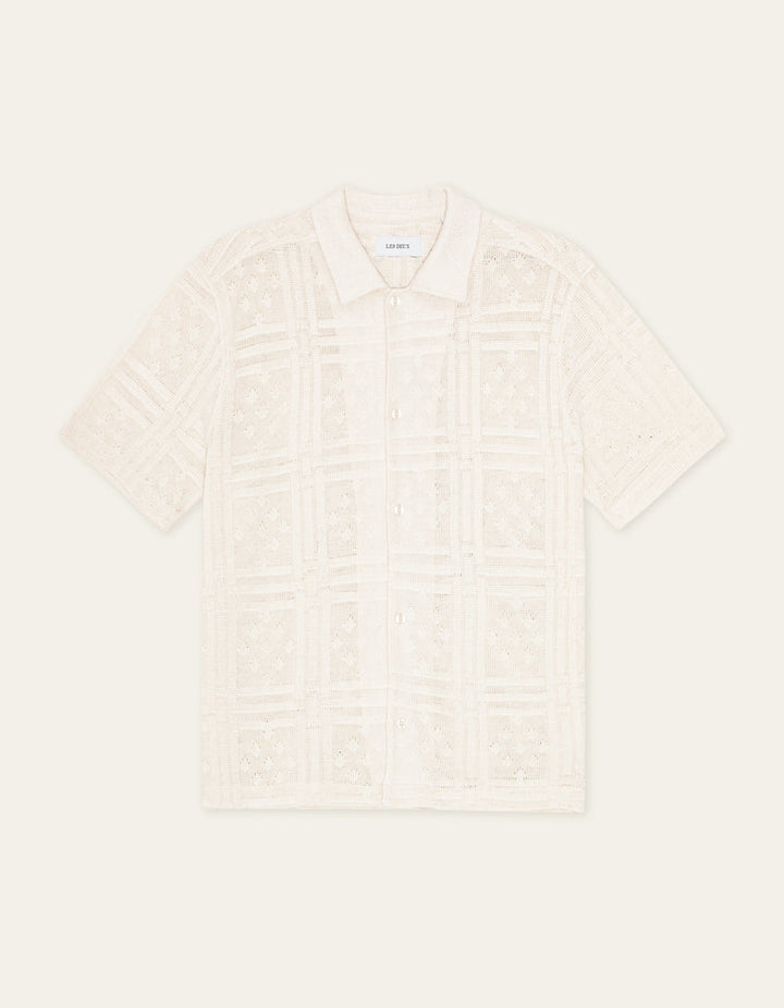 Hector Pointelle Shirt - Eggnog White