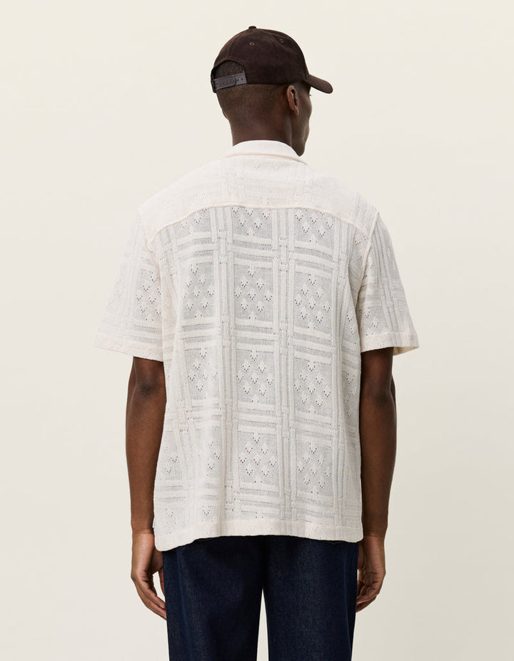 Hector Pointelle Shirt - Eggnog White