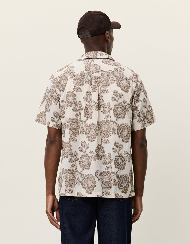 BAGARCH バガーチ SS LACE SHIRTS 【IVORY】 Lesley Jacquard SS Shirt - Ivory Floral – Rothmans New York