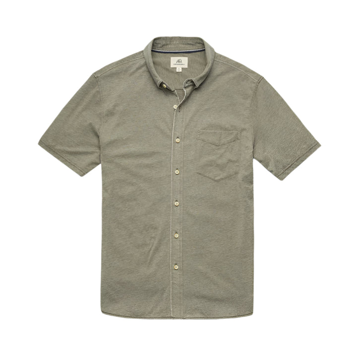 Burnout Knit SS Shirt - Lichen Green