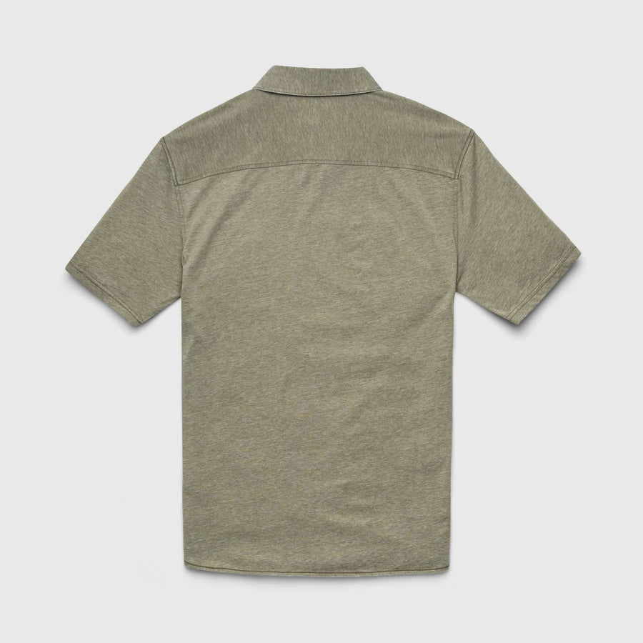 Burnout Knit SS Shirt - Lichen Green
