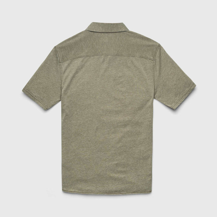Burnout Knit SS Shirt - Lichen Green