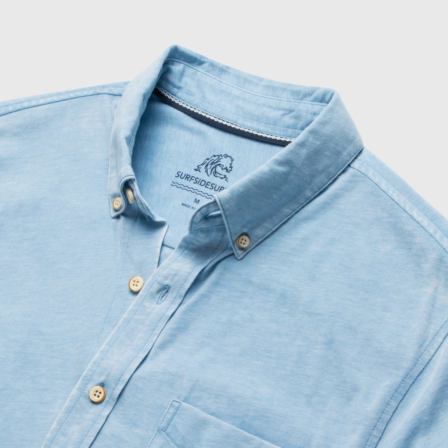 Surfside Supply Tony Burnout SS Shirt - Blissful Blue