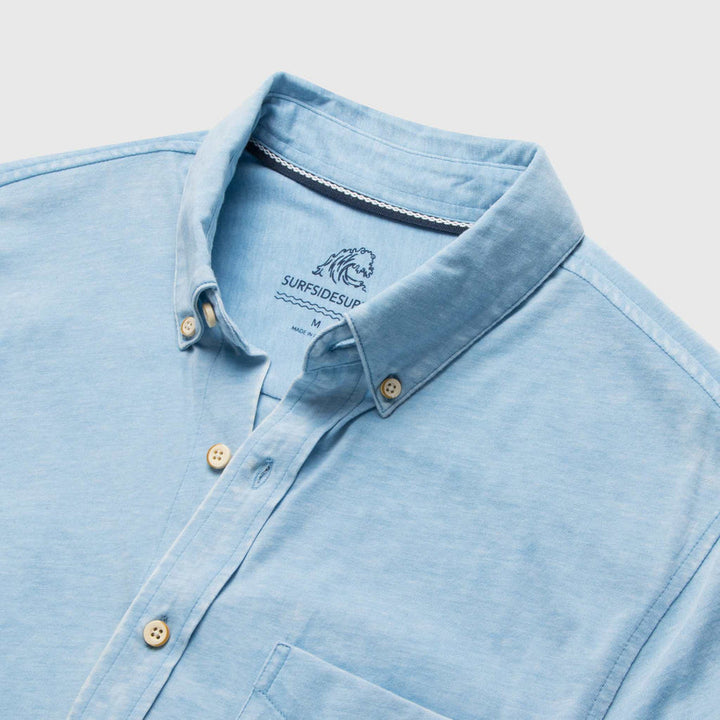 Surfside Supply Tony Burnout SS Shirt - Blissful Blue