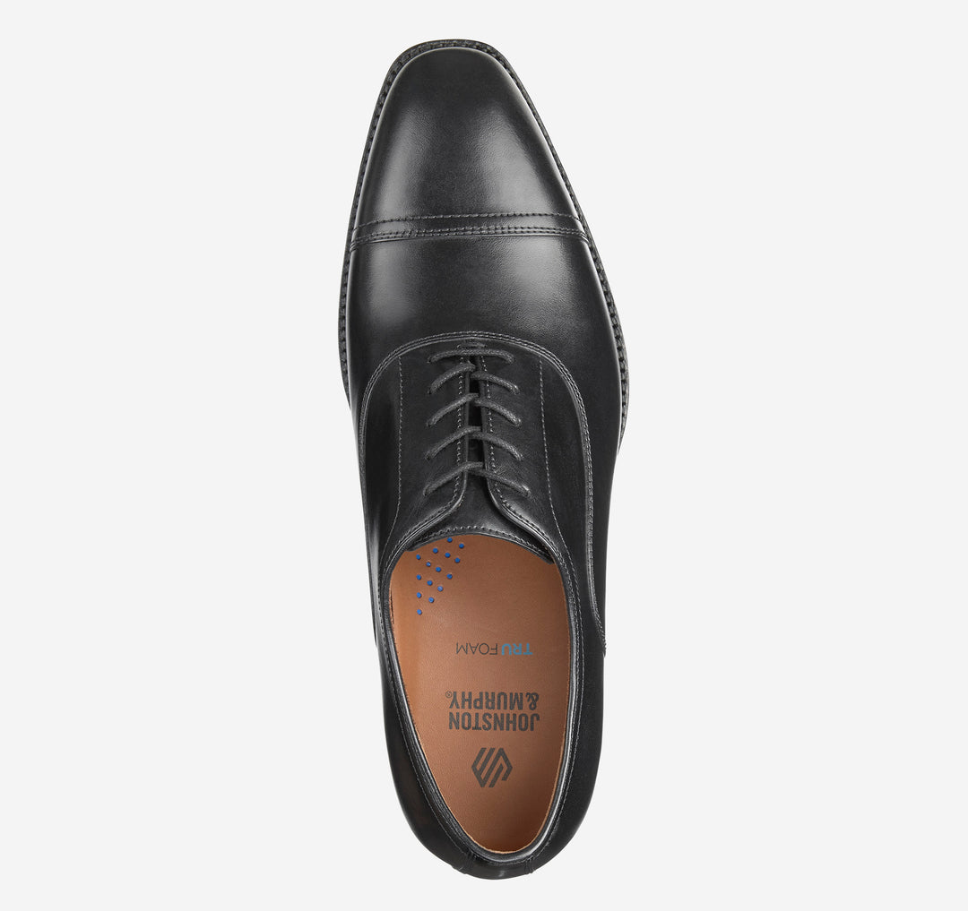 Johnston & Murphy Sullivan Cap Toe - Black