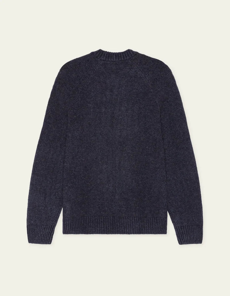 Soft Knit Sweater - Navy/Purple