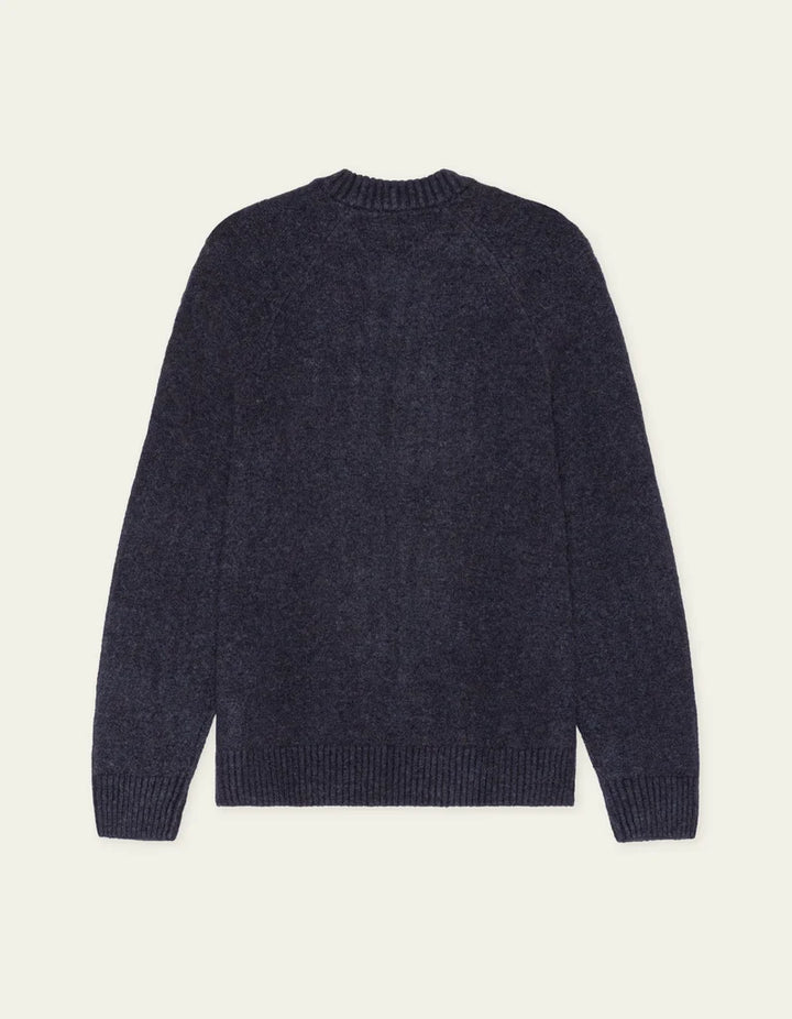 Soft Knit Sweater - Navy/Purple