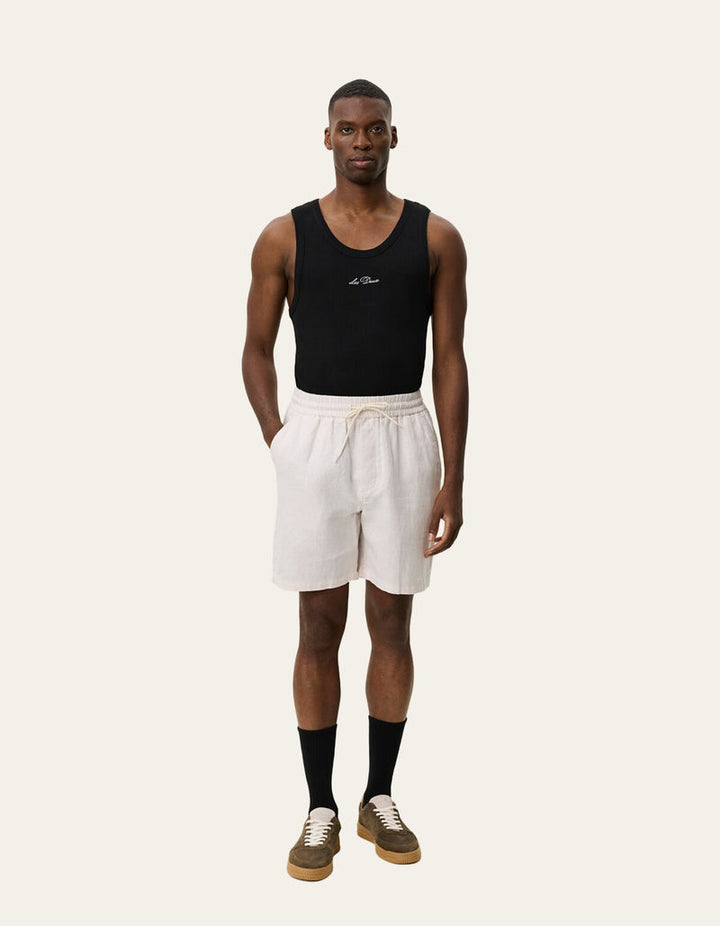 Otto Linen Shorts - Eggnog White