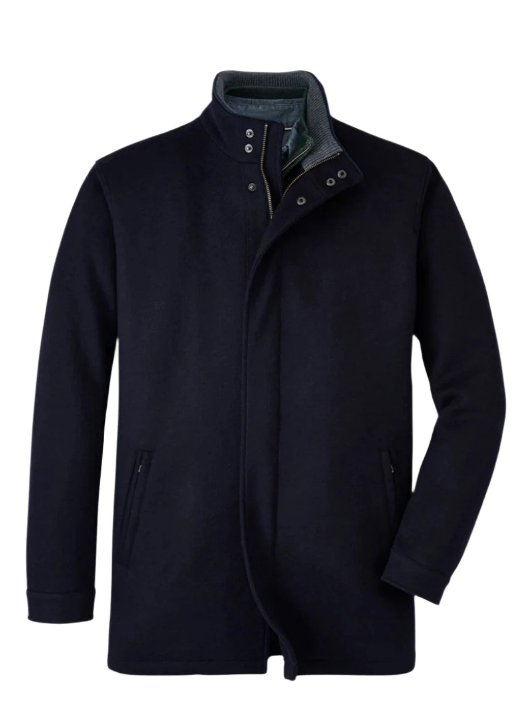 Peter Millar Crown Flex Fleece City Coat Navy