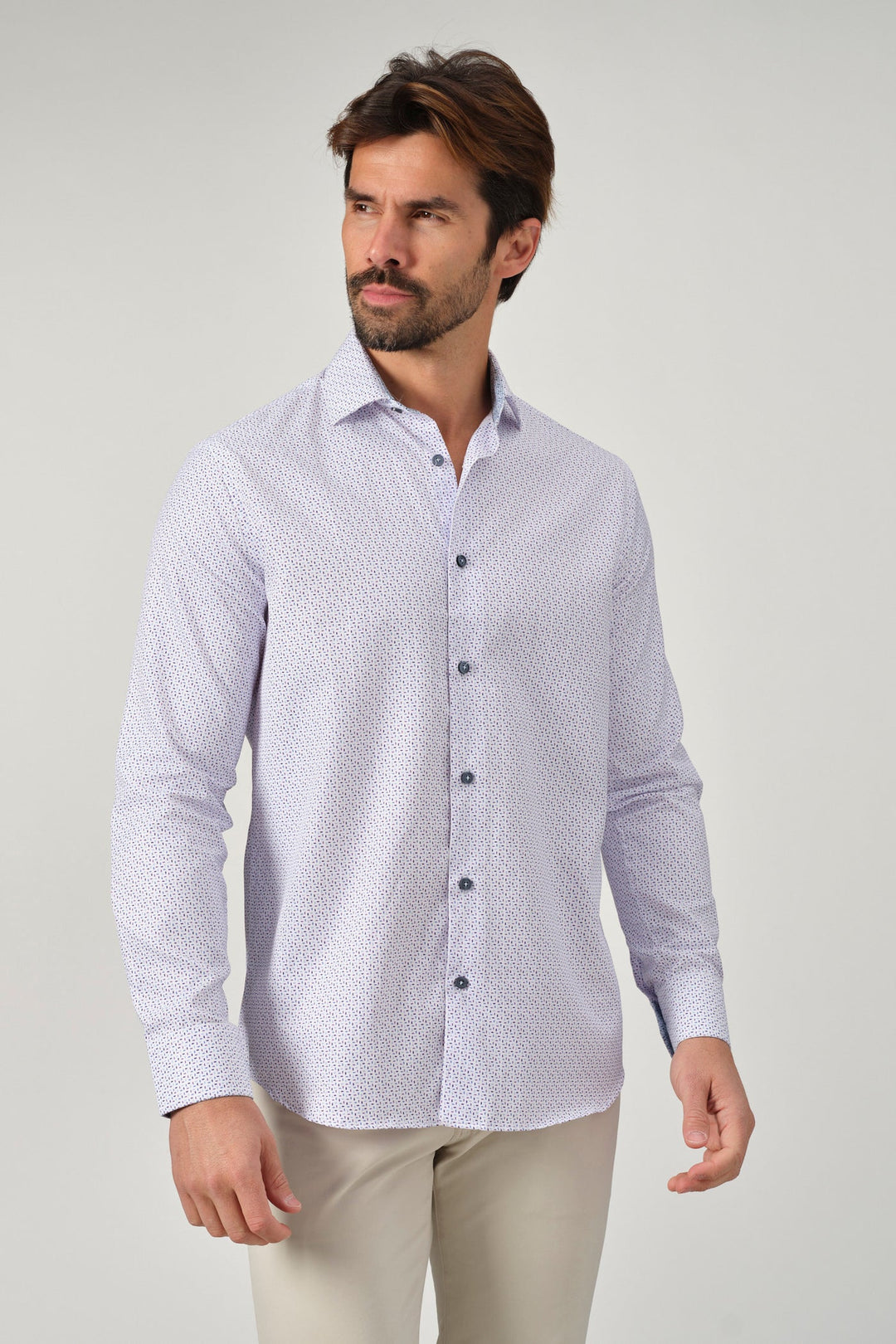 Garnet Printed Sportshirt - Lavender
