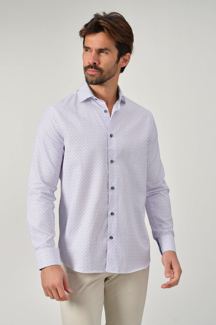 Garnet Printed Sportshirt - Lavender