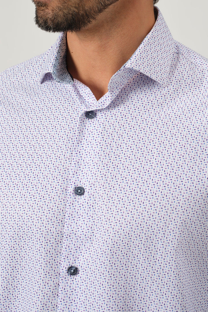 Garnet Printed Sportshirt - Lavender