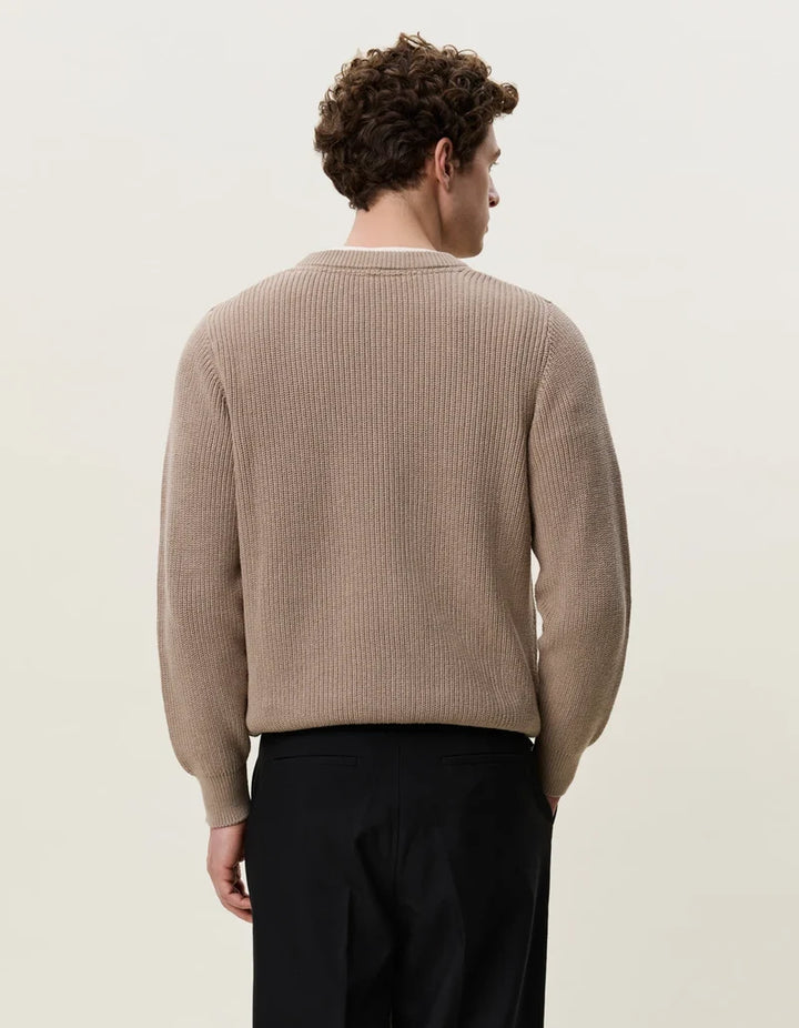 Rib Knit Sweater - Dark Sand