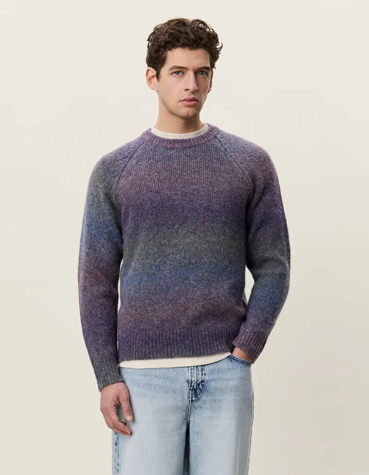 Gradient Knit Sweater - Spiced Plum Purple