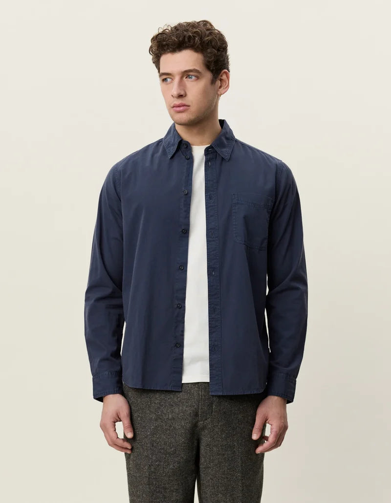 Garment Dyed Shirt - India Ink Blue