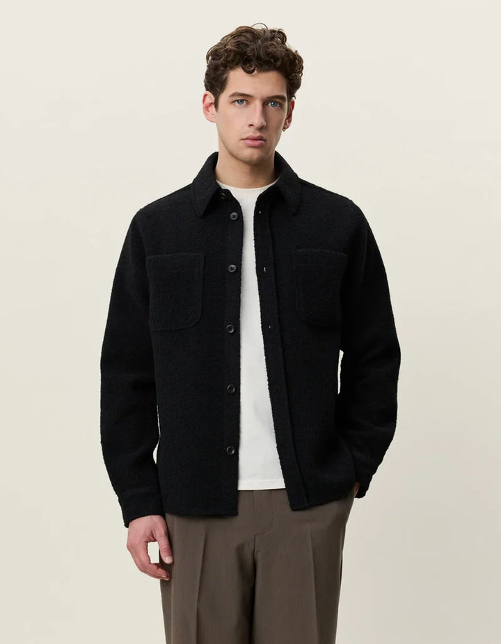 Boucle Overshirt - Black