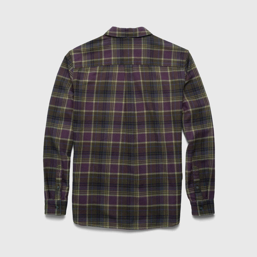 Brian Brushed Cotton Flannel - Purple Combo