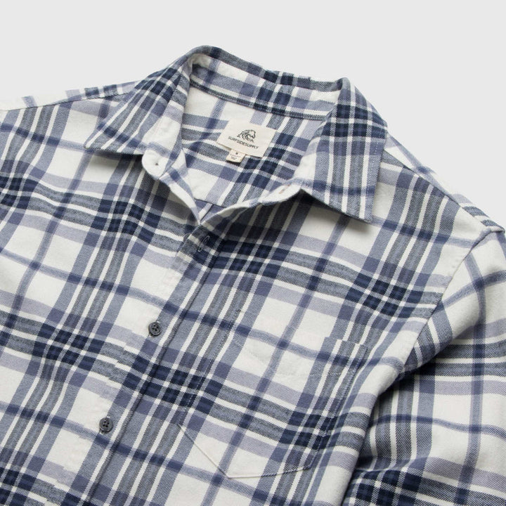 Brian Brushed Cotton Flannel - Purple Combo