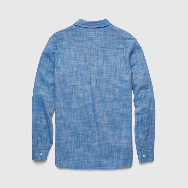 Brian Slub Cotton Shirt - Strong Blue