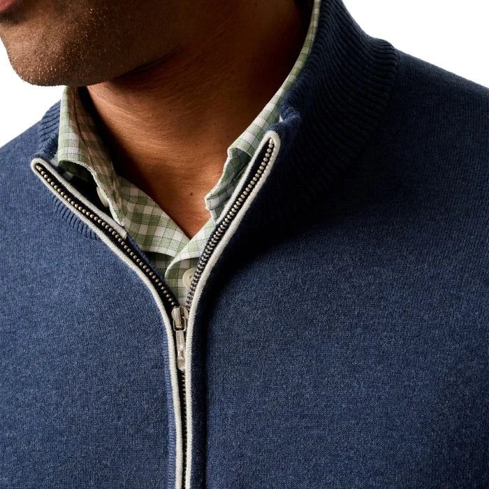 Johnnie-O Desmond 1/4 Zip Sweater - Navy