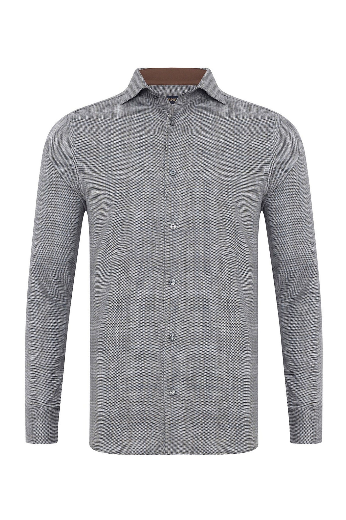 Cotton Sportshirt - Grey – Rothmans New York