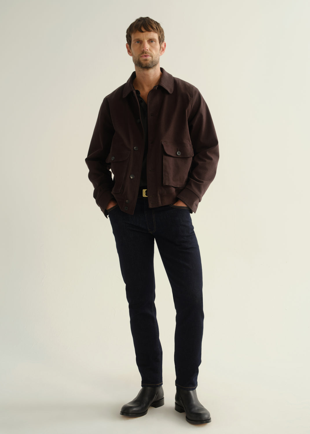 Gage Sateen Jean - Ink