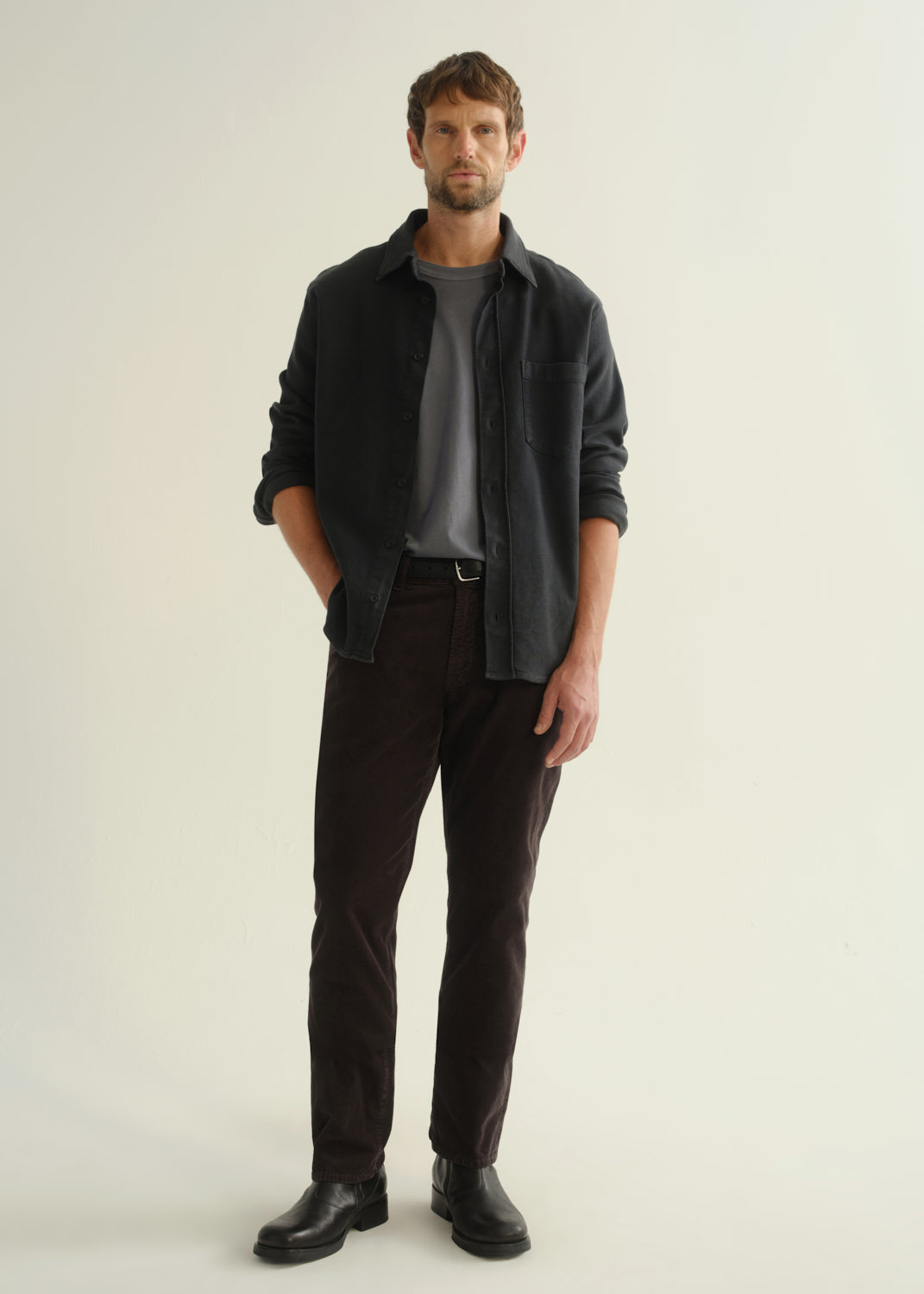 Gage Corduroy Pant - Charcoal