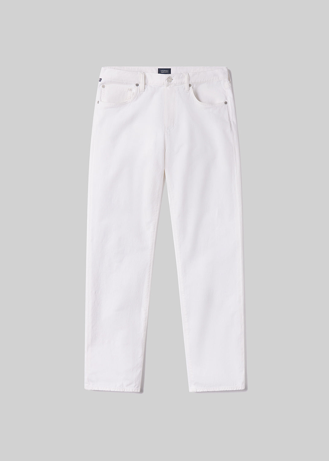 Citizens of Humanity Elijah Relaxed Fit Linen Pant - White