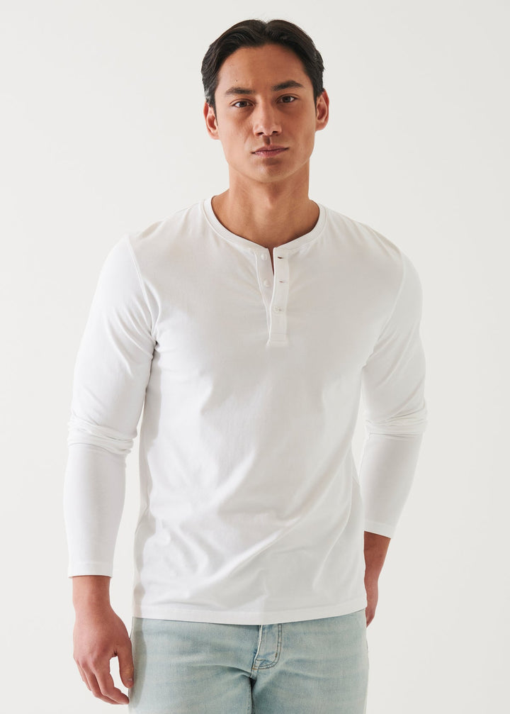 Patrick Assaraf LS Henley - White