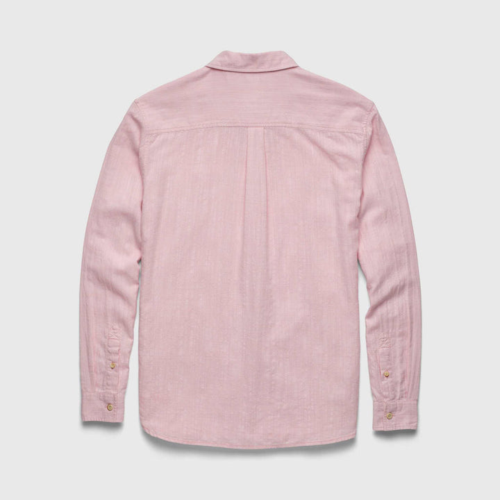 Brian Slub Cotton Shirt - Coral Blush