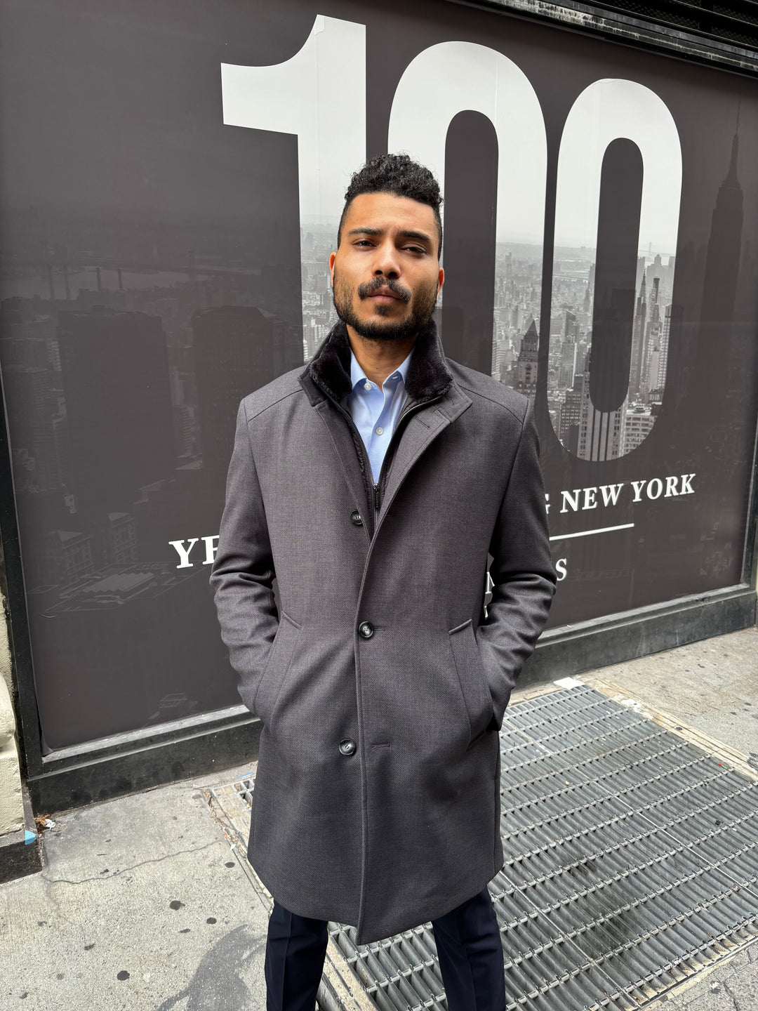 Wool Tech Coat - Dark Grey