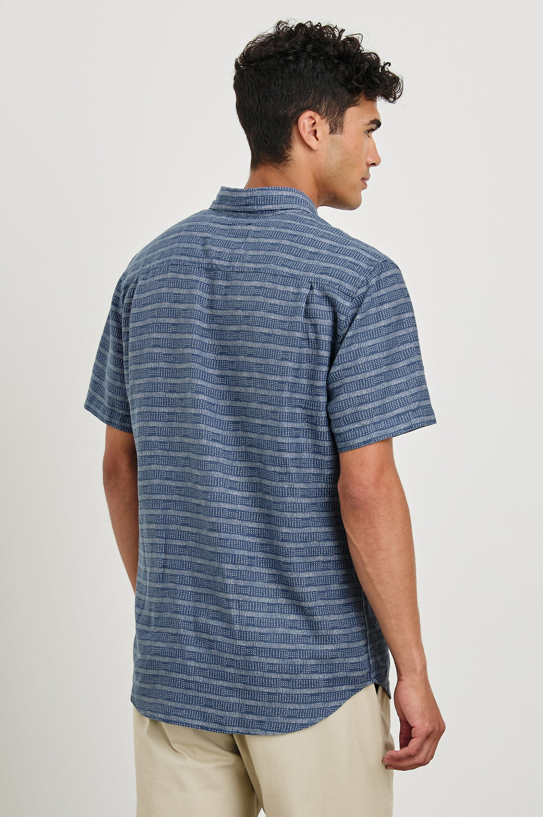Carson SS Shirt - Homespun Blue