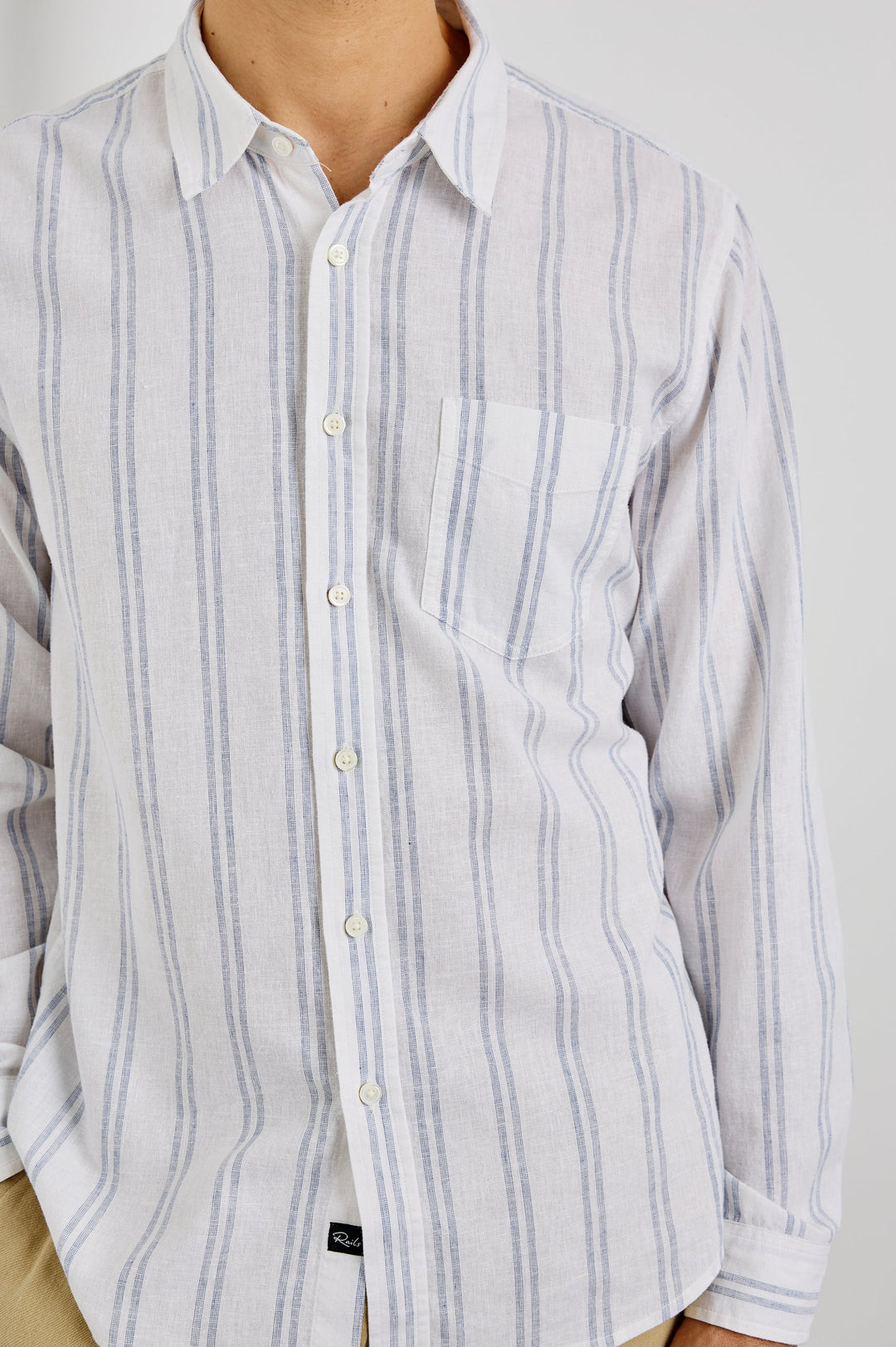 Clyde Shirt - White/Azure