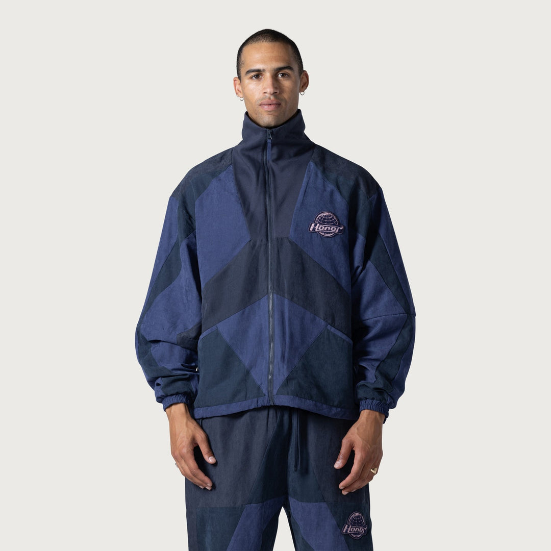 Honor The Gift Color Block Full Zip - Navy