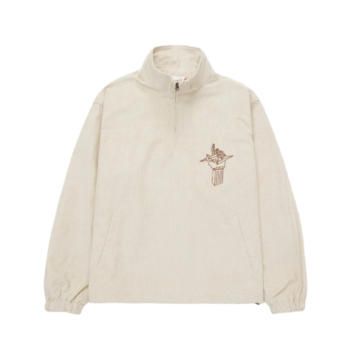 Honor The Gift Corduroy Quarter Zip Anorak - Cream
