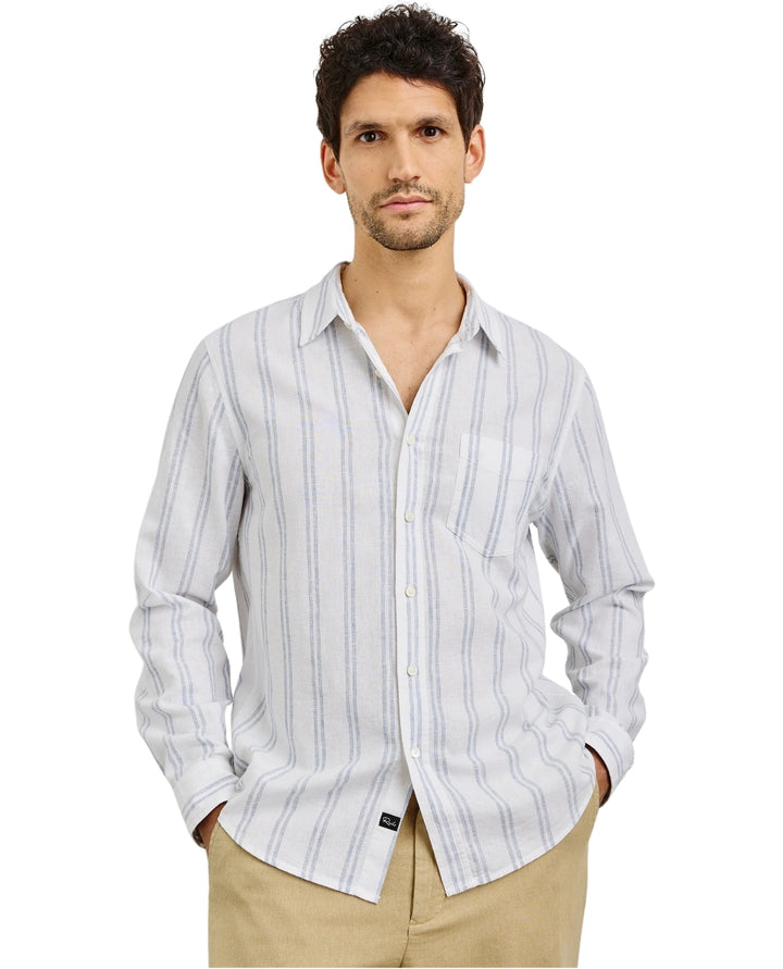 Clyde Shirt - White/Azure