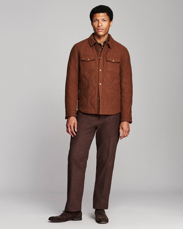 Theo Quilted Jacket - Oak Brown