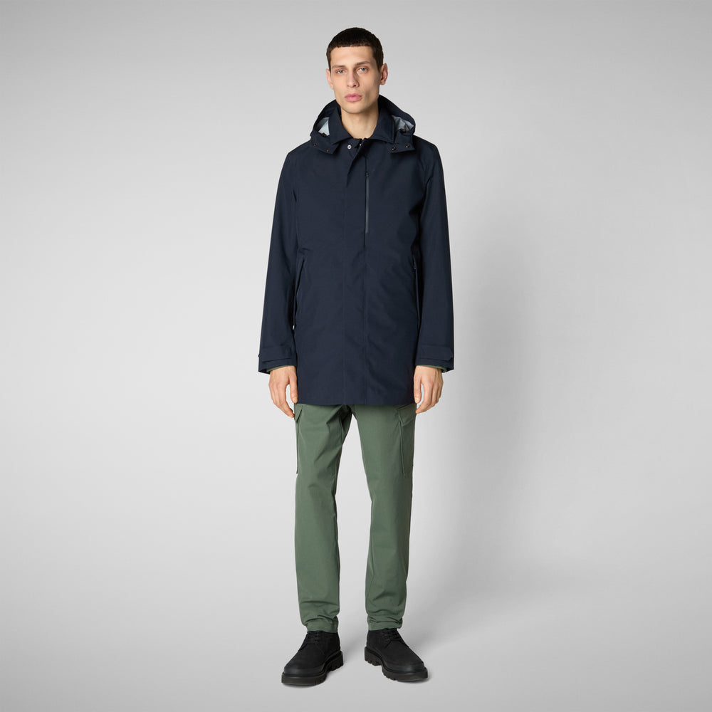 Save The Duck Battersea Raincoat - Blue Black