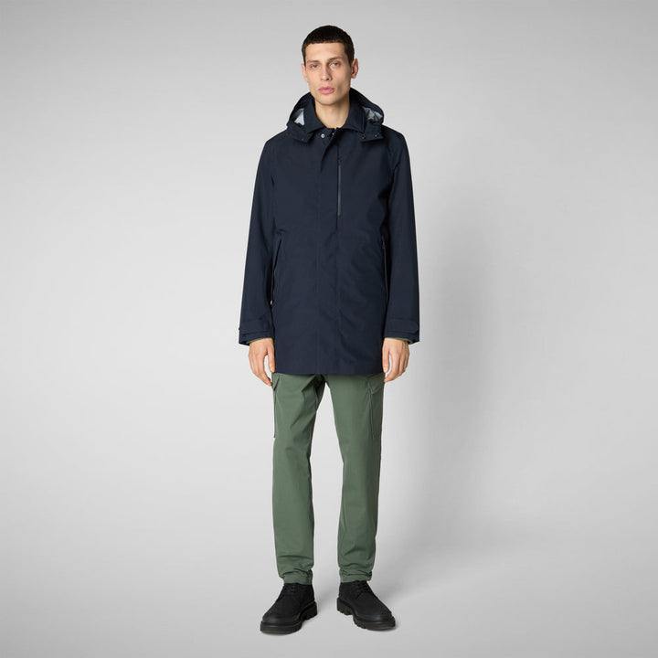 Save The Duck Battersea Raincoat - Blue Black