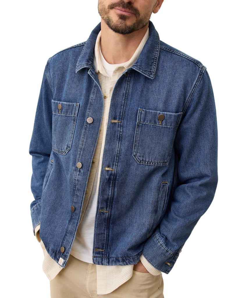 Patrick Denim Overshirt - Dark Wash – Rothmans New York