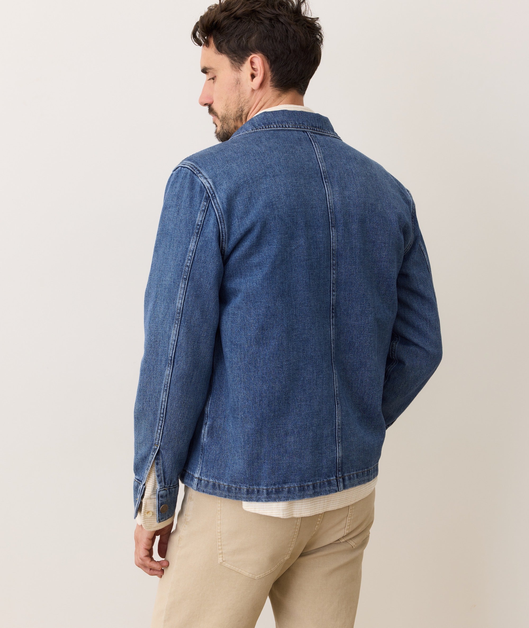 Patrick Denim Overshirt - Dark Wash – Rothmans New York