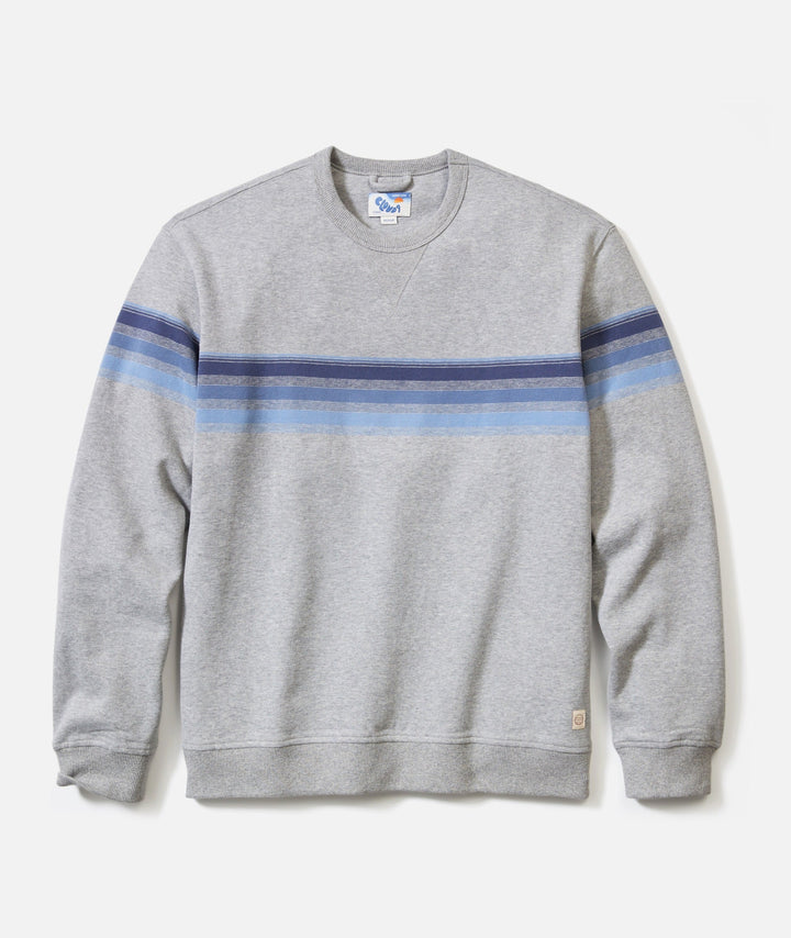 Cloud 9 Fleece Crew - Grey Stripe