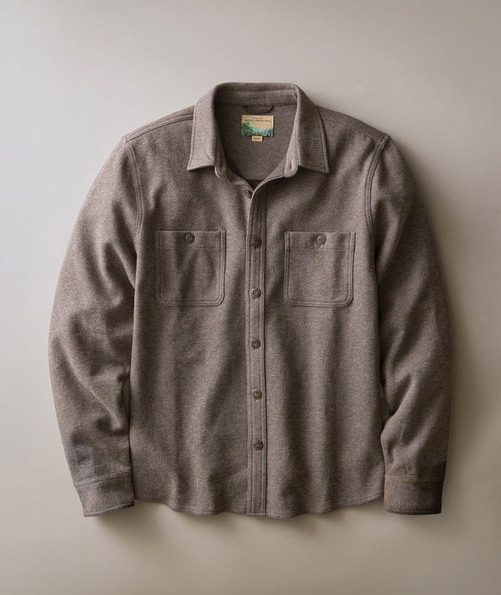 Pacifica Stretch Overshirt - Brown