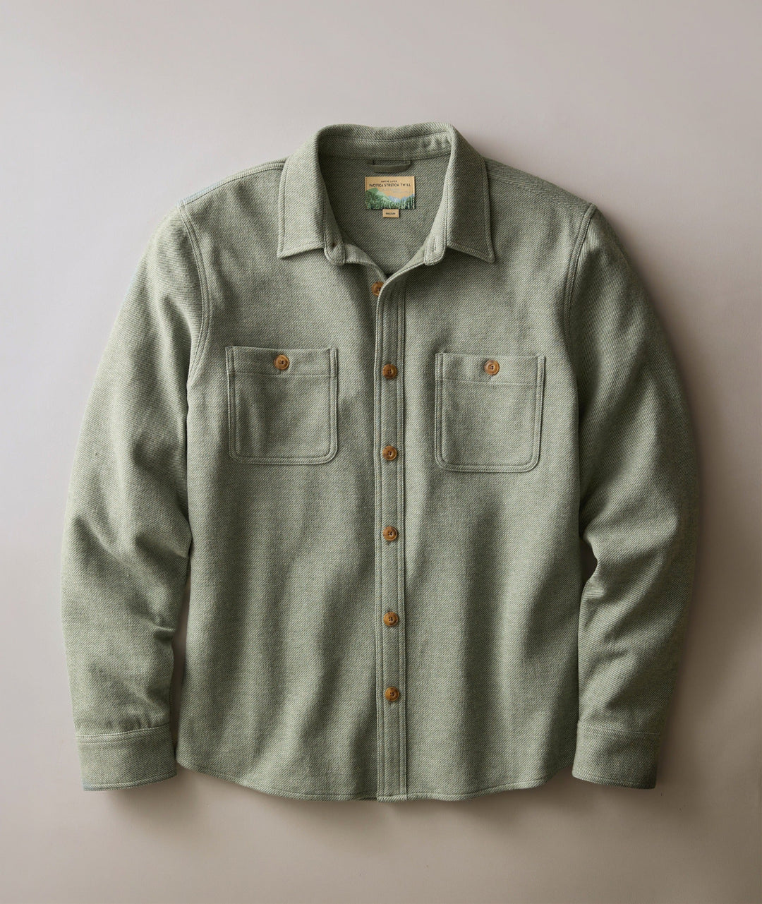 Pacifica Stretch Overshirt - Olive