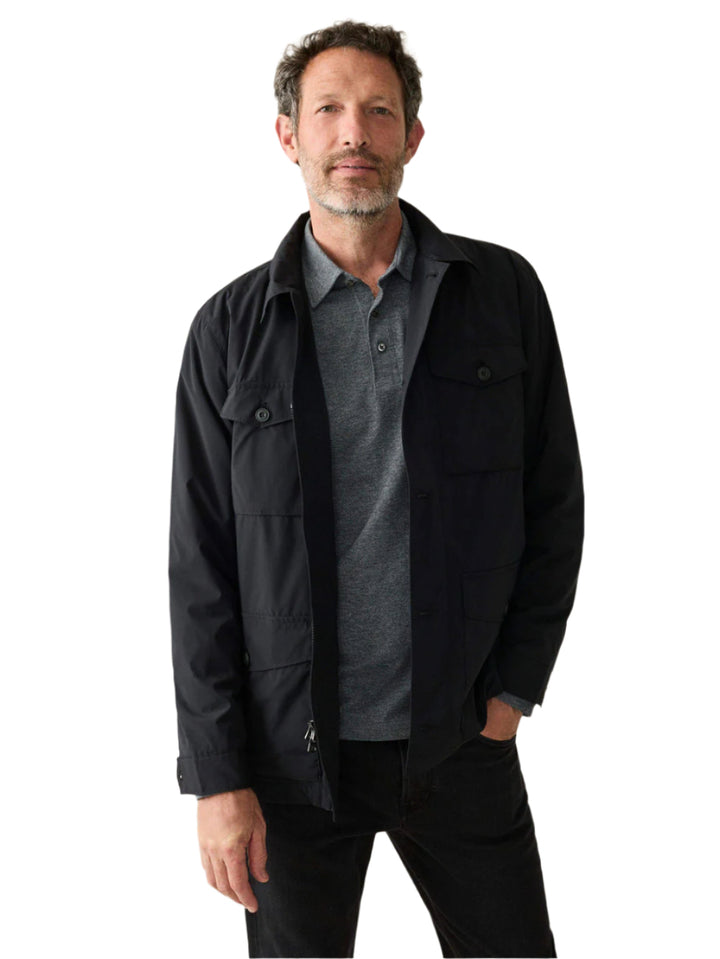 Faherty Movement Field Jacket - Winter Black
