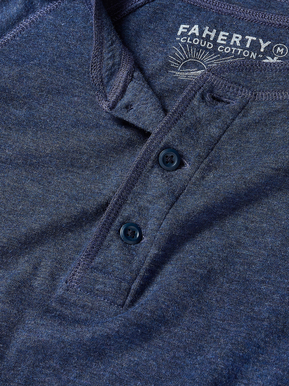 Cloud Henley - Navy Heather