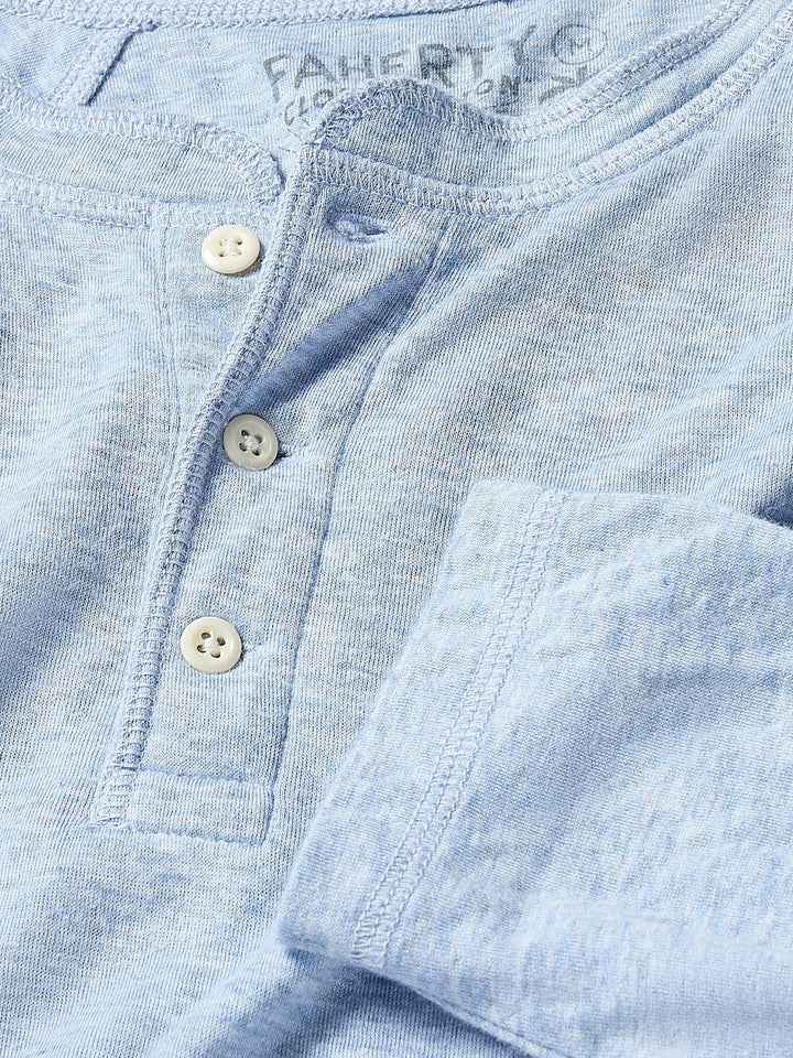 Cloud Henley - Light Blue Heather